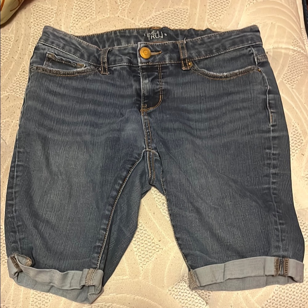 Blue Denim Women Shorts
